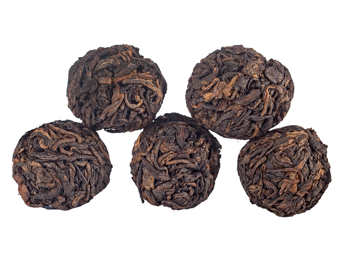 Лун Чжу — шу пуэр «Драконьи жемчужины», 2015