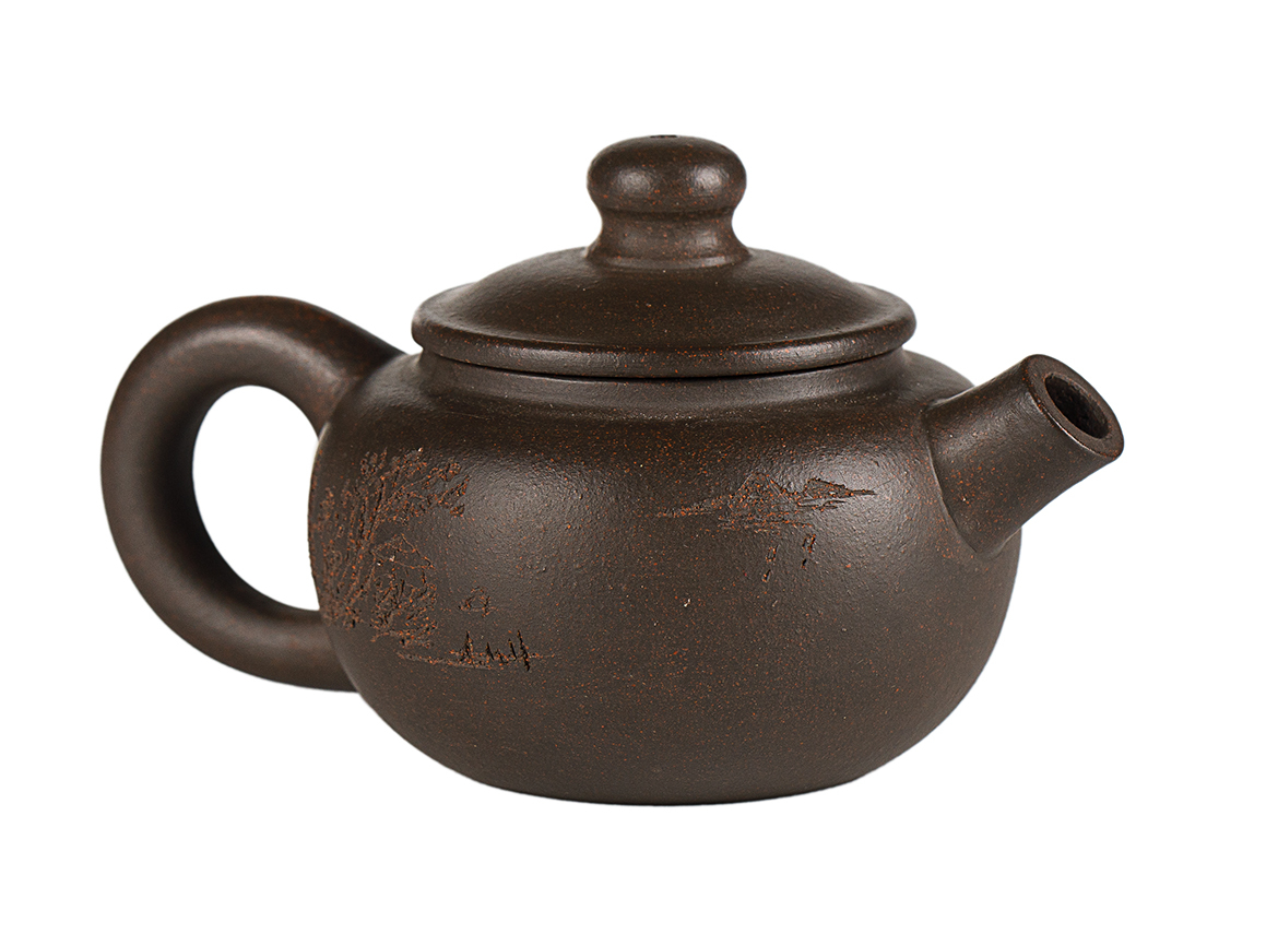 Чайник # 52073, исинская глина, мастер Сю Сюэ Цзюнь, 80 мл.