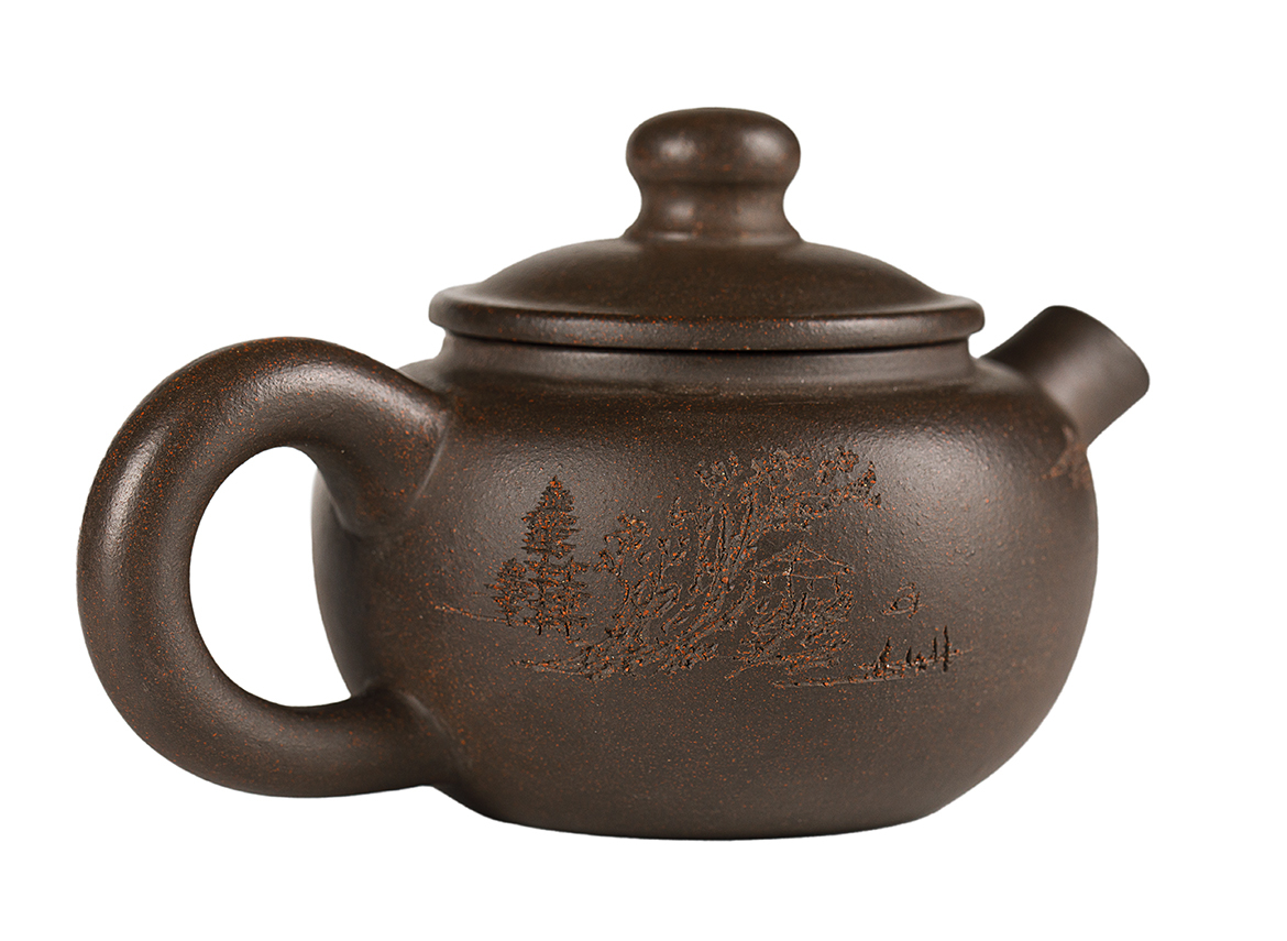 Чайник # 52073, исинская глина, мастер Сю Сюэ Цзюнь, 80 мл.