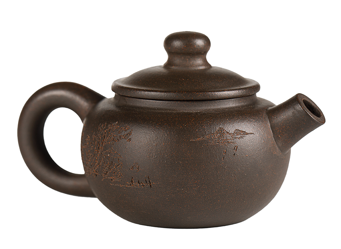 Чайник # 52073, исинская глина, мастер Сю Сюэ Цзюнь, 80 мл.