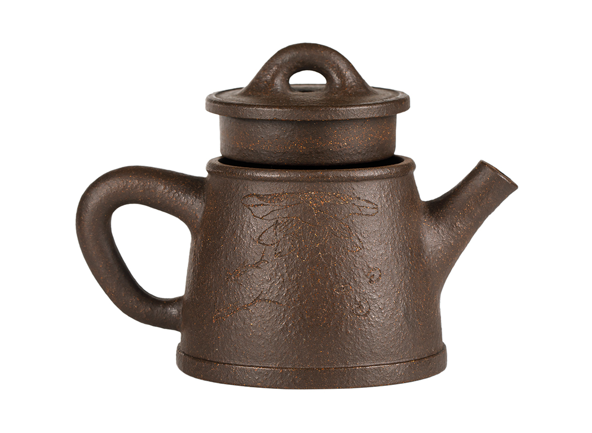 Чайник # 52074, исинская глина, мастер Сю Сюэ Цзюнь, 200 мл.
