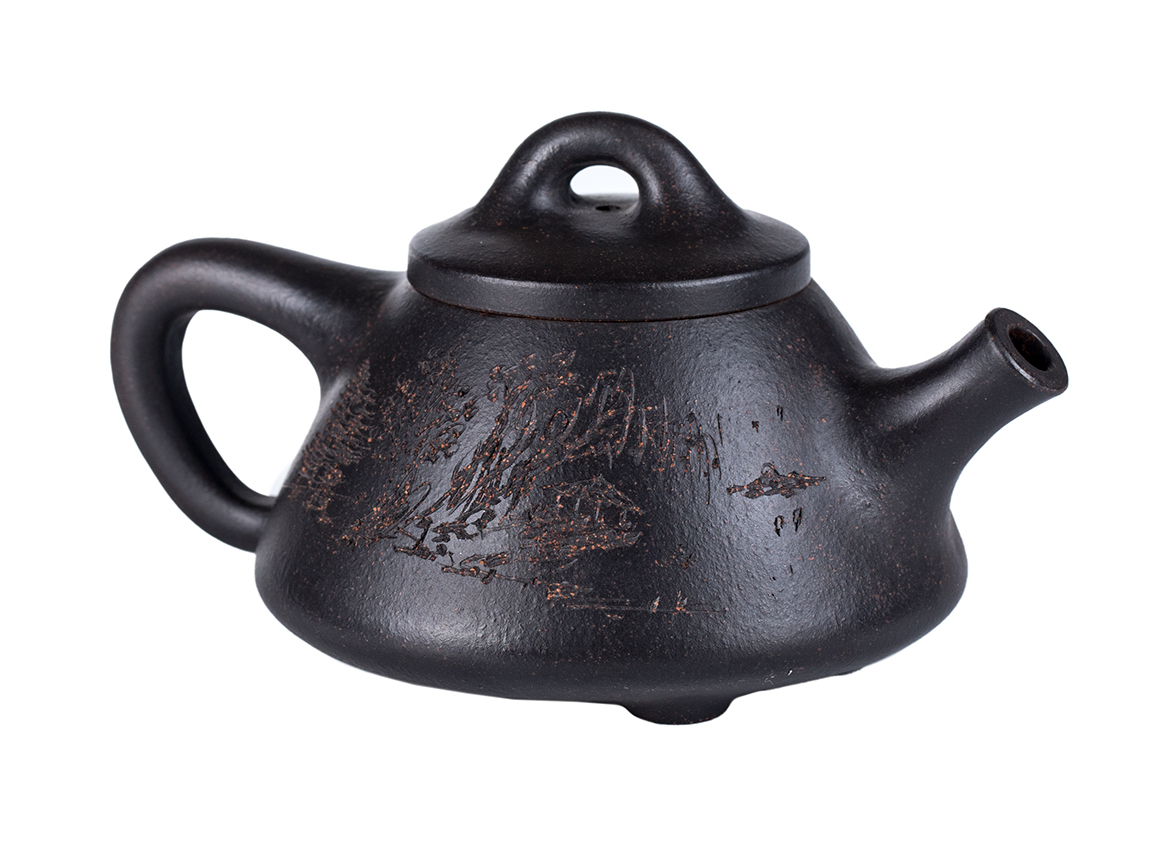Чайник # 52081, исинская глина, мастер Сю Сюэ Цзюнь, 210 мл.