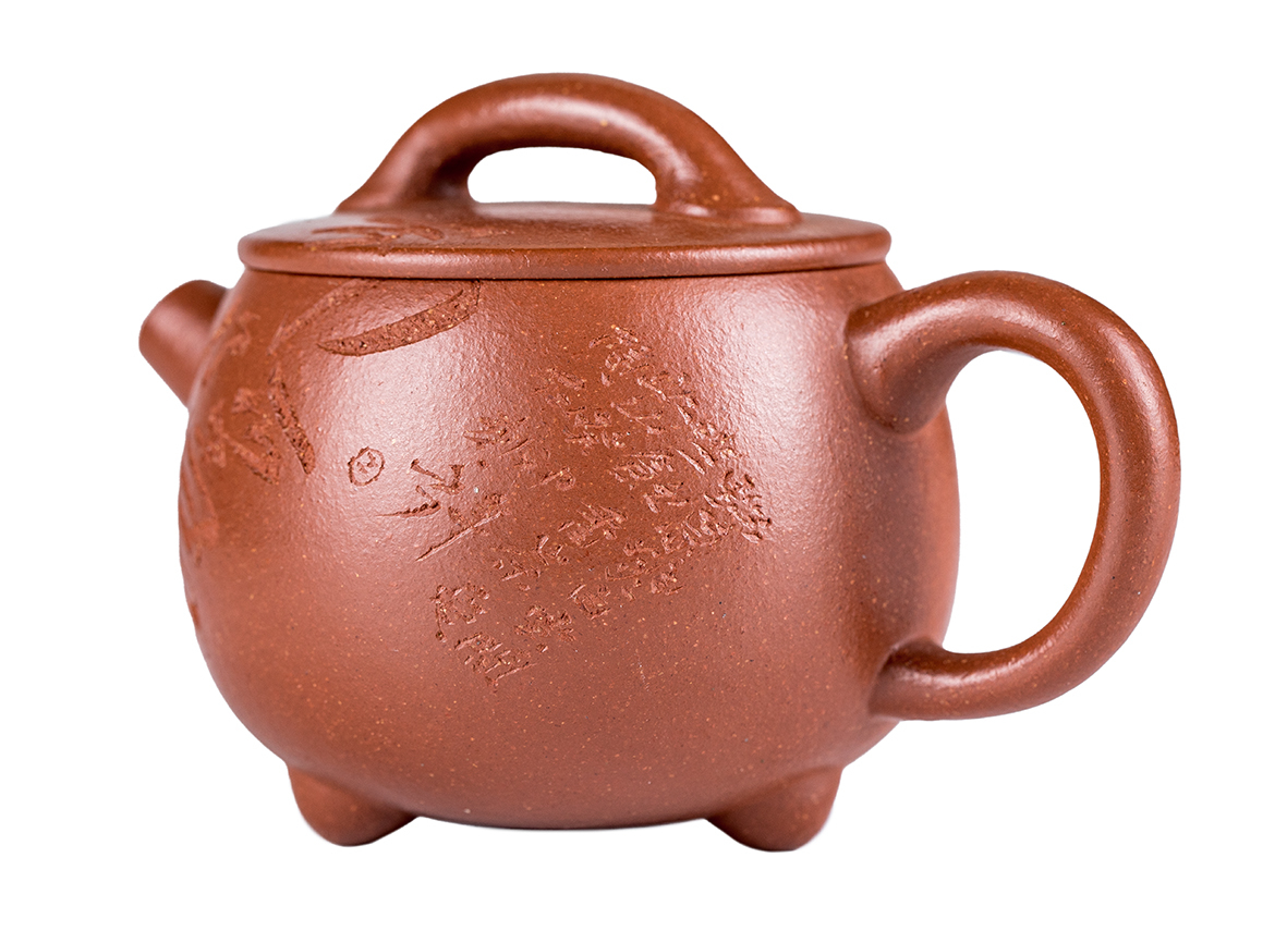 Чайник  # 52084, исинская глина, ручная роспись, 200 мл.