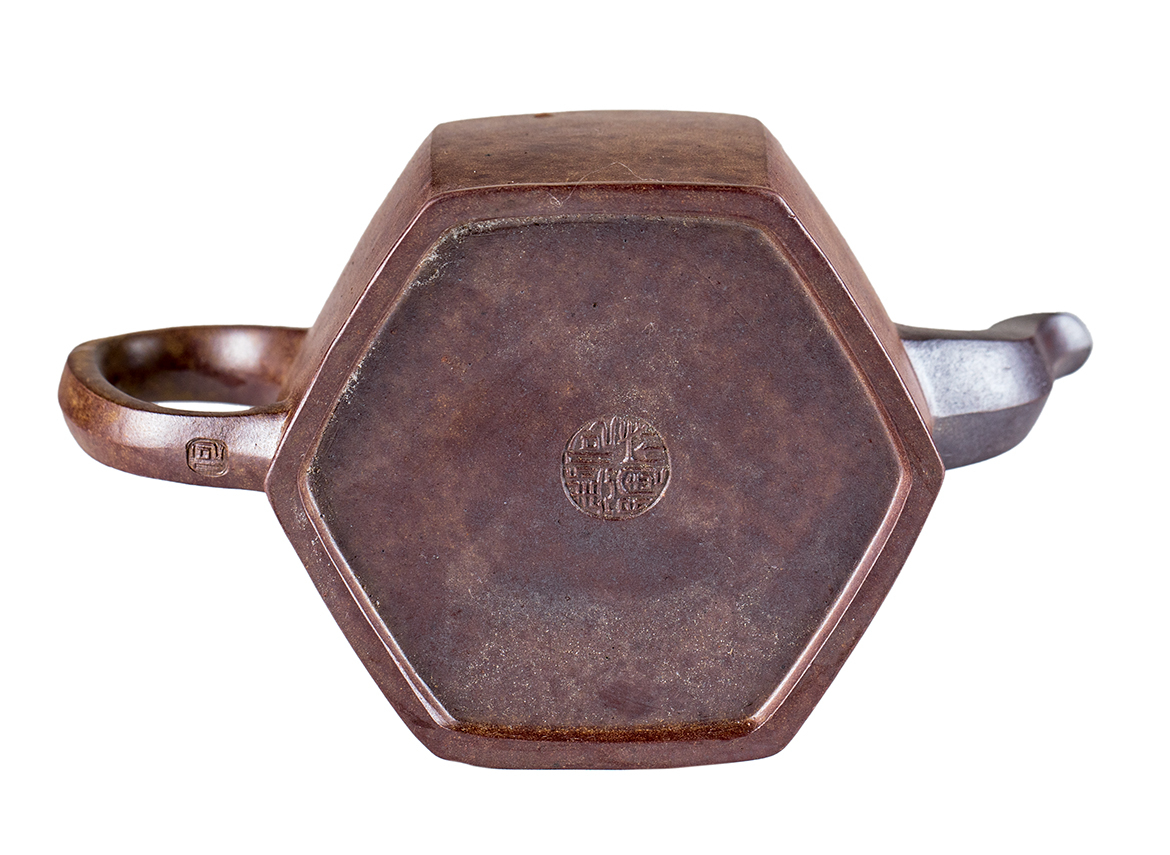 Чайник # 52085, дровяной обжиг/исинская глина, ручная работа, 220 мл.