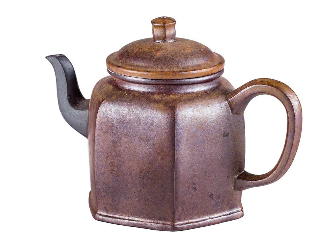 Чайник # 52085, дровяной обжиг/исинская глина, ручная работа, 220 мл.