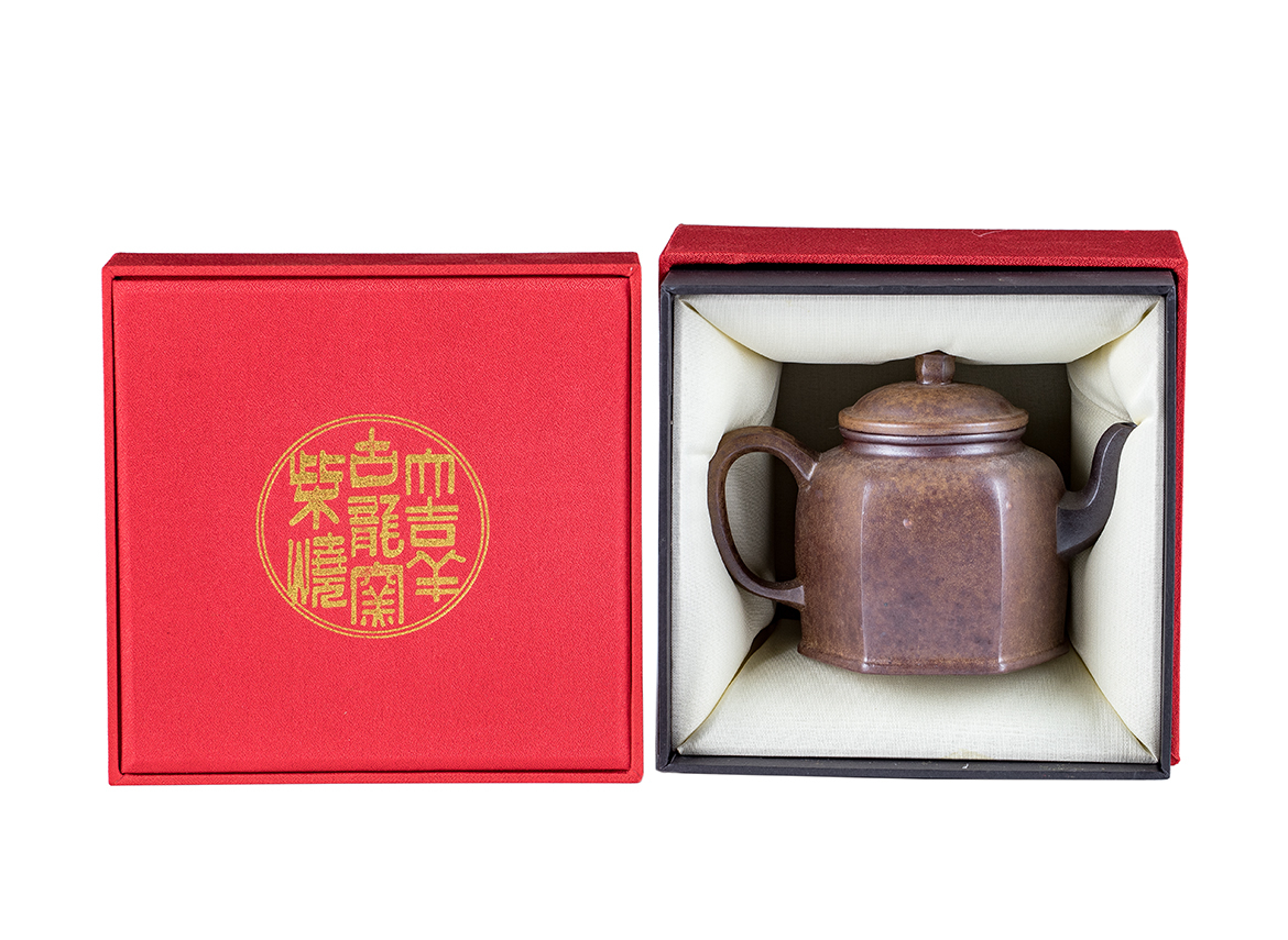 Чайник # 52085, дровяной обжиг/исинская глина, ручная работа, 220 мл.