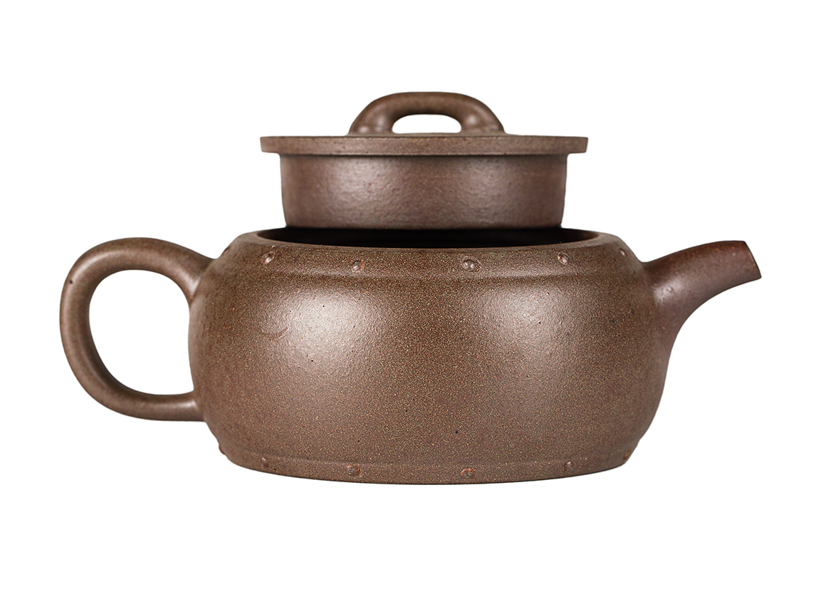 Чайник # 52086, дровяной обжиг/исинская глина, ручная работа, 240 мл.