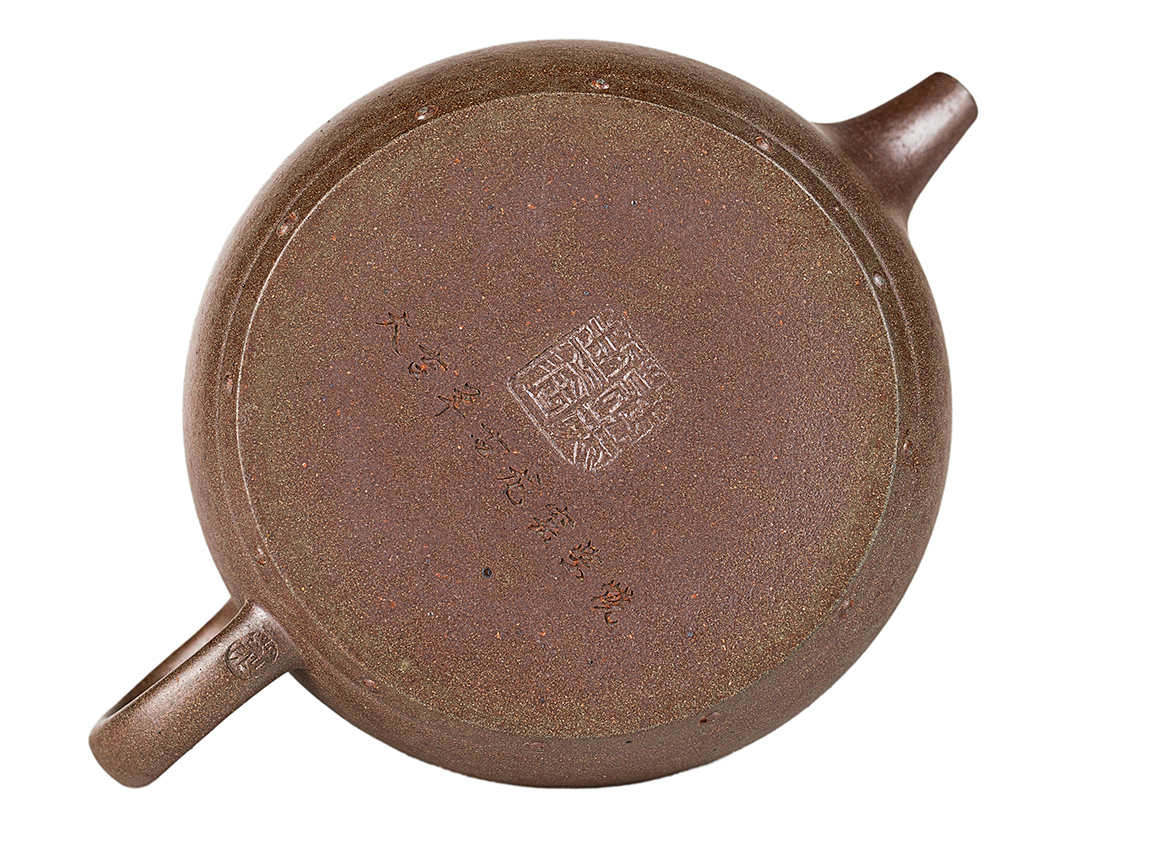 Чайник # 52086, дровяной обжиг/исинская глина, ручная работа, 240 мл.