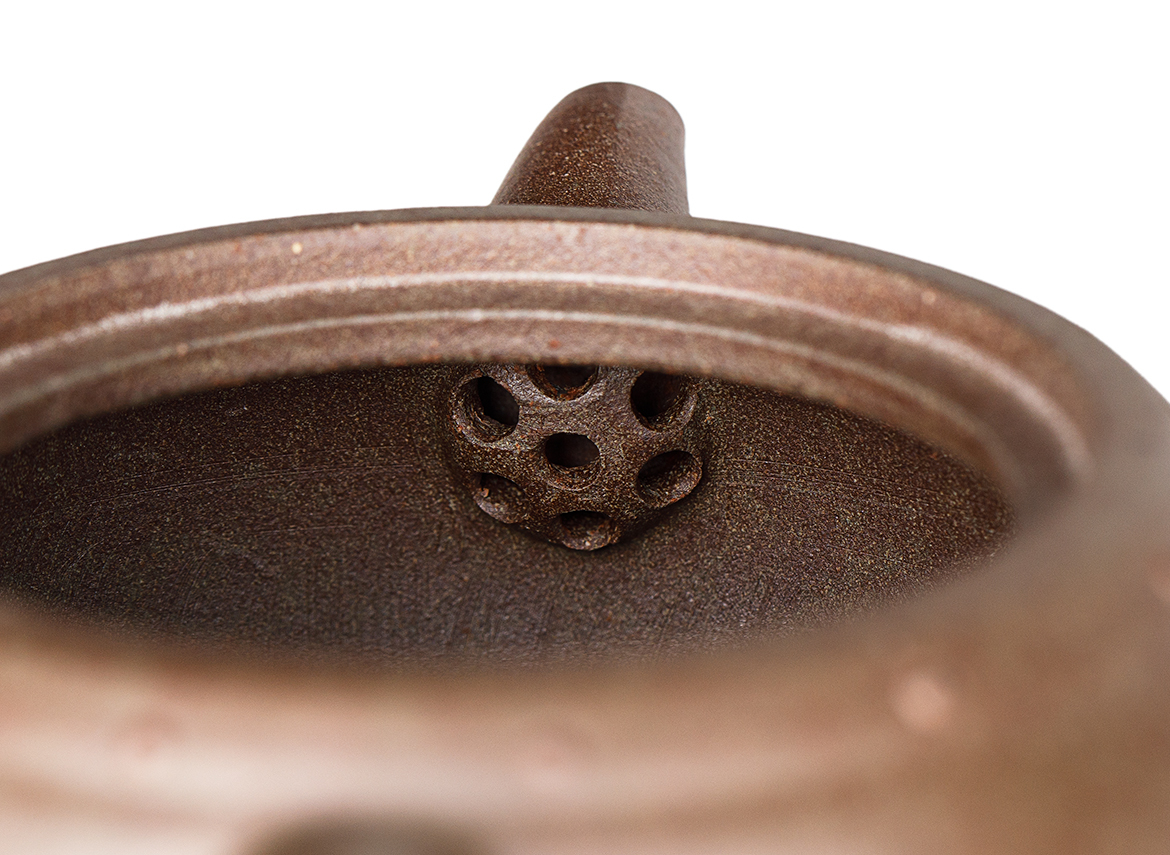 Чайник # 52086, дровяной обжиг/исинская глина, ручная работа, 240 мл.