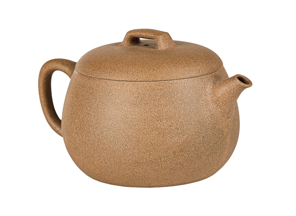 Чайник # 52087, дровяной обжиг/исинская глина, ручная работа, ручная роспись, 90 мл.