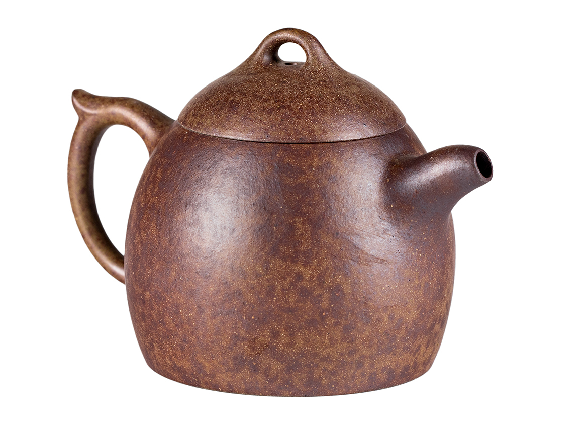 Чайник # 52098, дровяной обжиг/исинская глина, ручная работа, 180 мл.