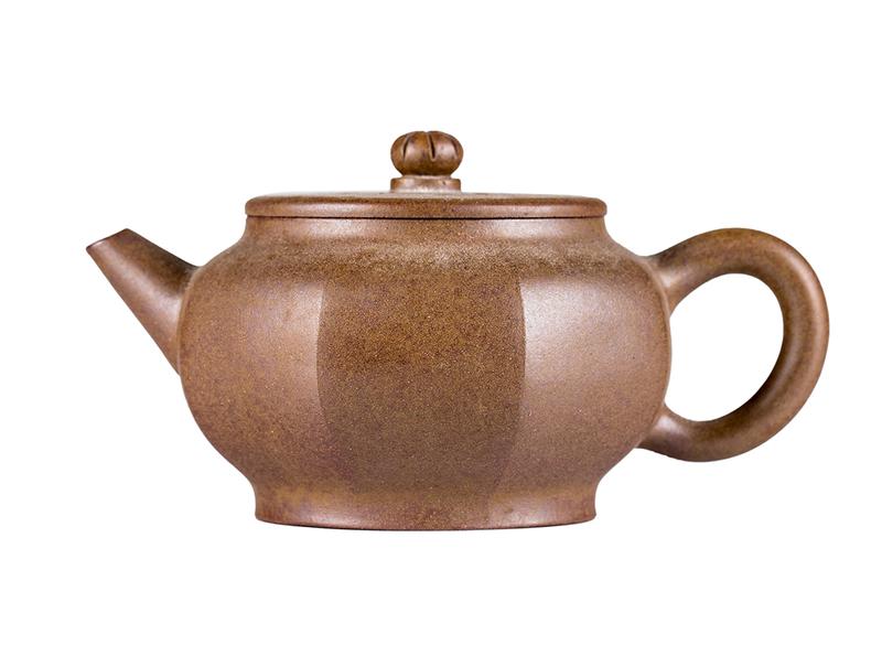 Чайник # 52099, дровяной обжиг/исинская глина, ручная работа, 180 мл.