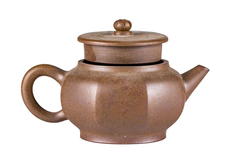 Чайник # 52099, дровяной обжиг/исинская глина, ручная работа, 180 мл.
