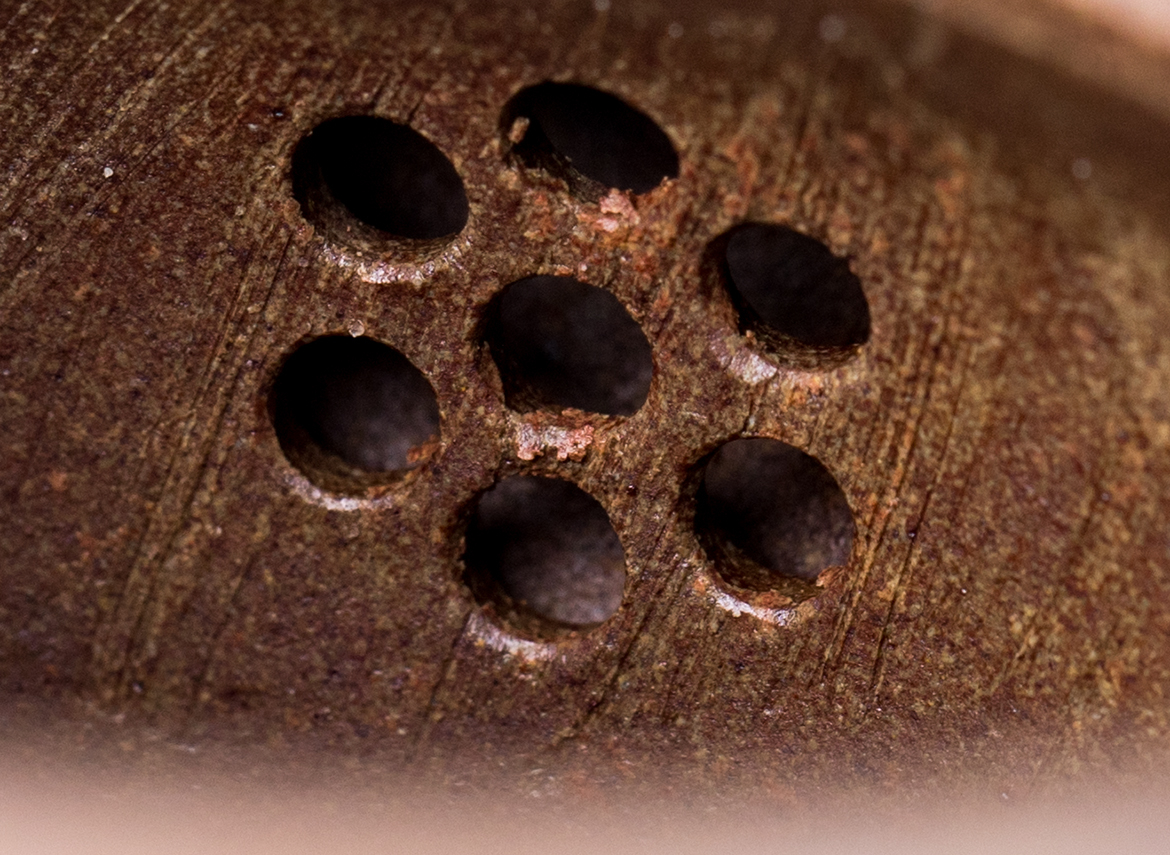 Чайник # 52099, дровяной обжиг/исинская глина, ручная работа, 180 мл.