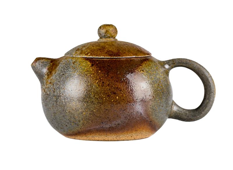 Чайник # 52100, дровяной обжиг/исинская глина, ручная работа, 210 мл.