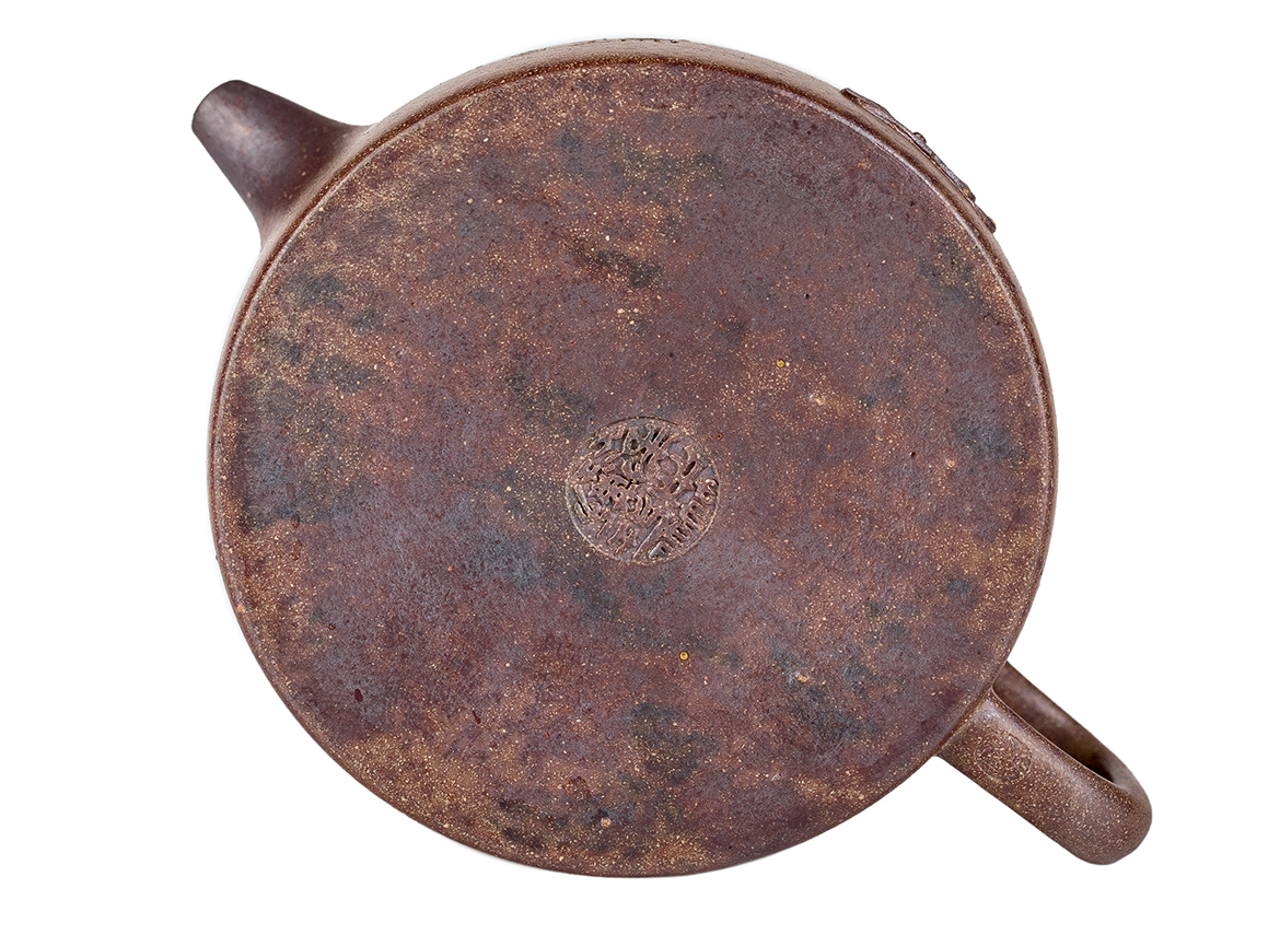 Чайник # 52121, дровяной обжиг/исинская глина, ручная работа,  120 мл.