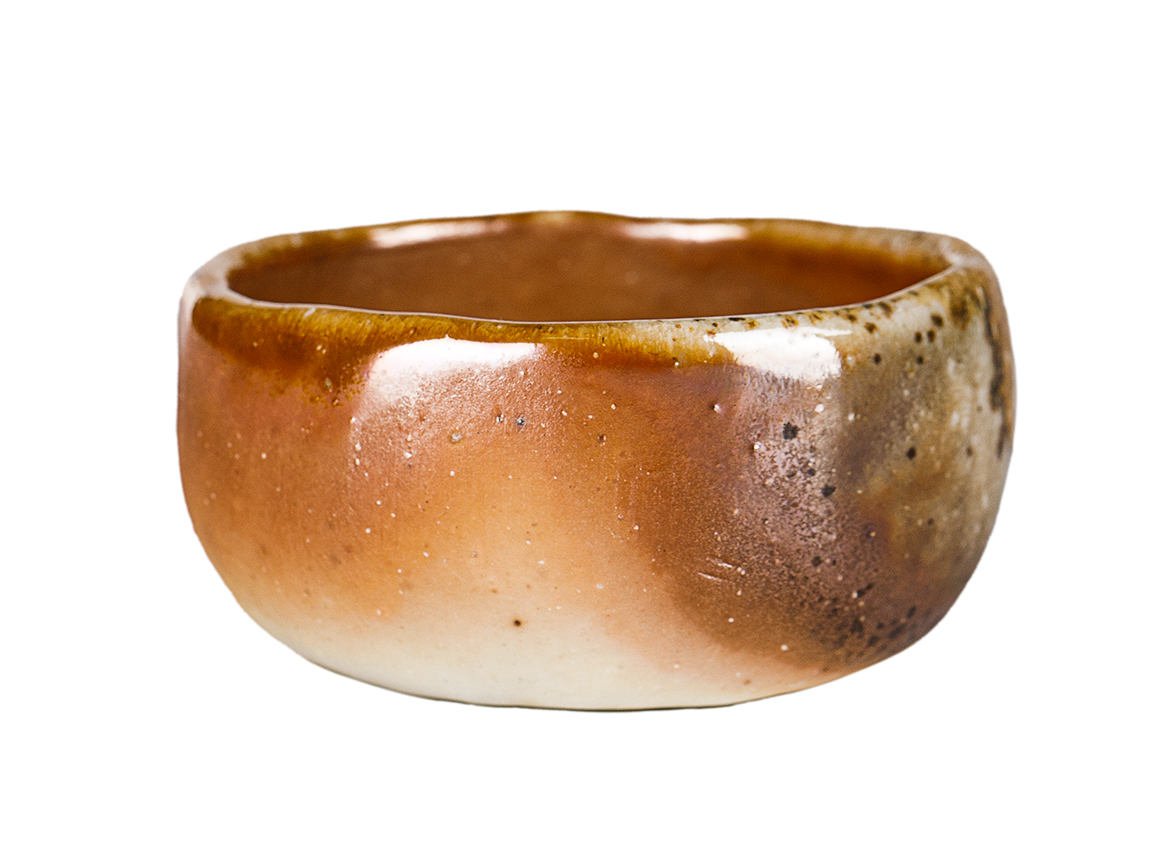 Пиала # 52128, дровяной обжиг, керамика Дэхуа, ручная работа, 55 мл.