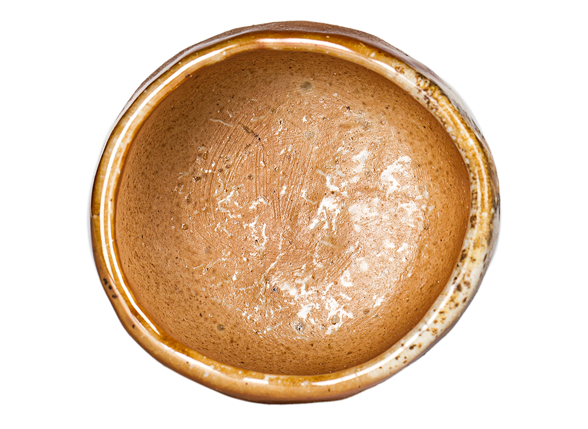 Пиала # 52128, дровяной обжиг, керамика Дэхуа, ручная работа, 55 мл.