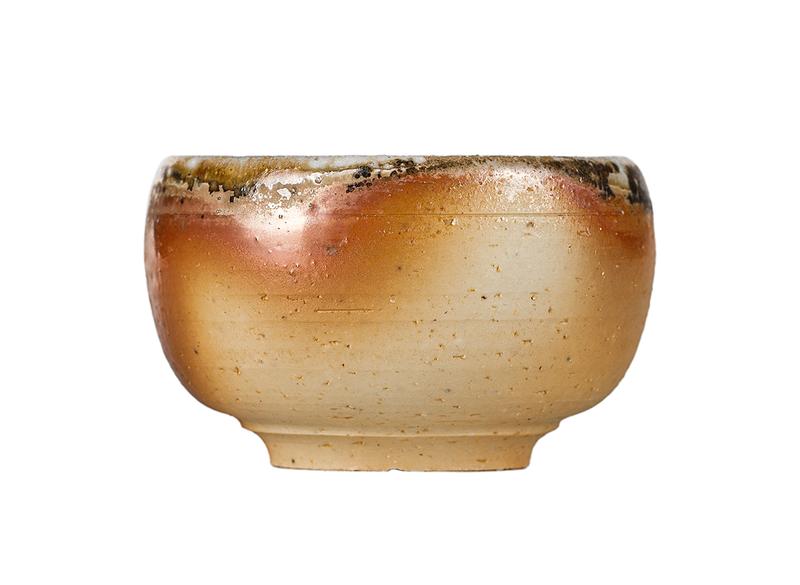 Пиала # 52130, дровяной обжиг, керамика Дэхуа, ручная работа, 60 мл.