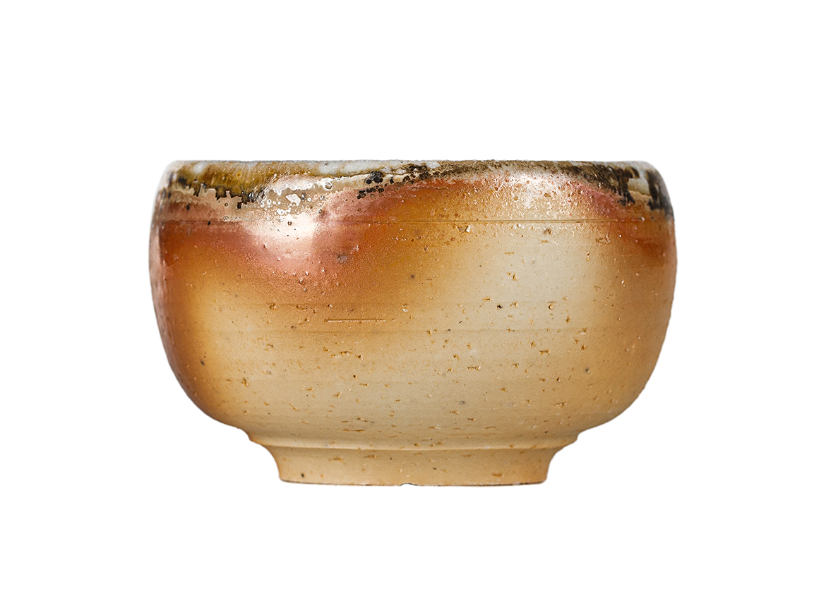 Пиала # 52130, дровяной обжиг, керамика Дэхуа, ручная работа, 60 мл.