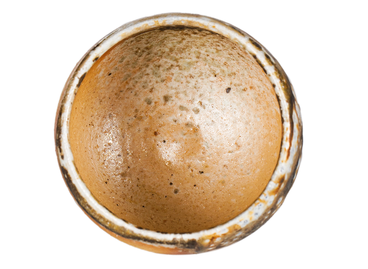 Пиала # 52130, дровяной обжиг, керамика Дэхуа, ручная работа, 60 мл.