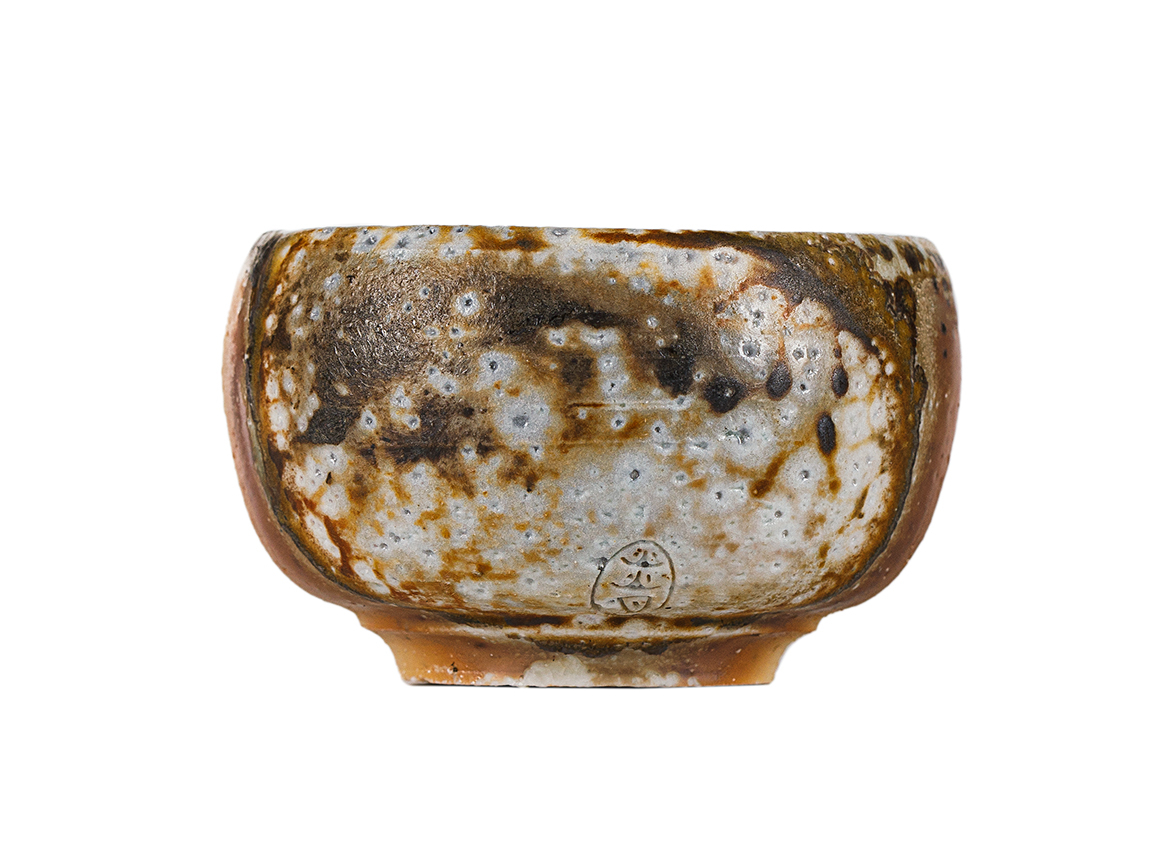 Пиала # 52130, дровяной обжиг, керамика Дэхуа, ручная работа, 60 мл.