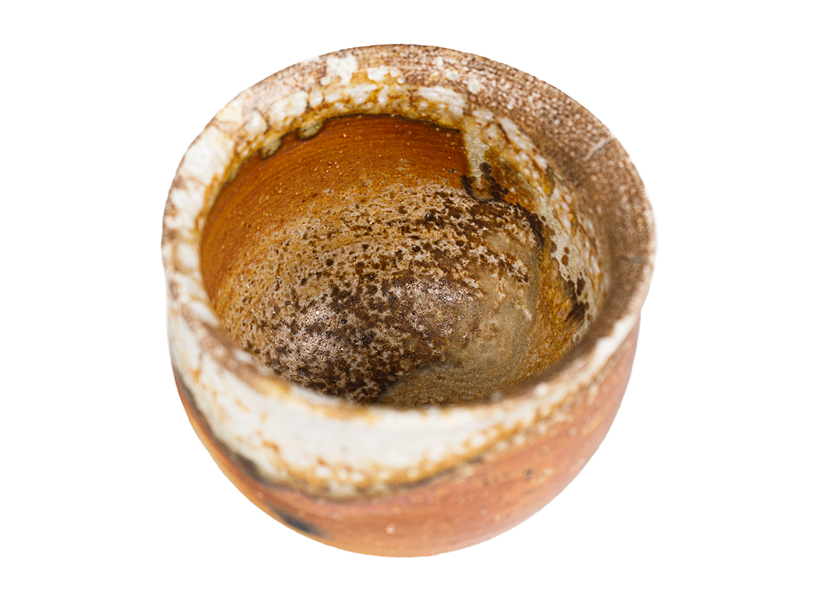 Пиала # 52131, дровяной обжиг, керамика Дэхуа, ручная работа, 80 мл.