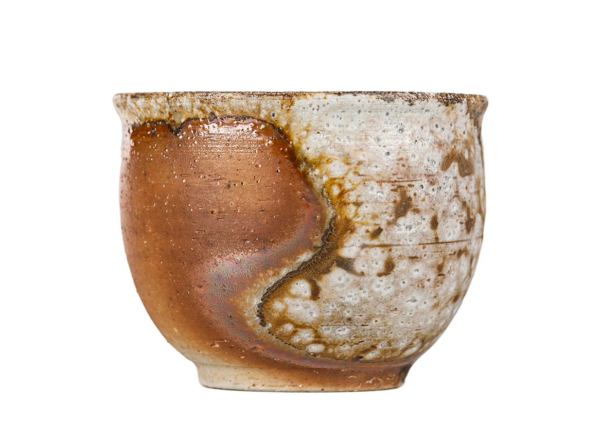 Пиала # 52131, дровяной обжиг, керамика Дэхуа, ручная работа, 80 мл.
