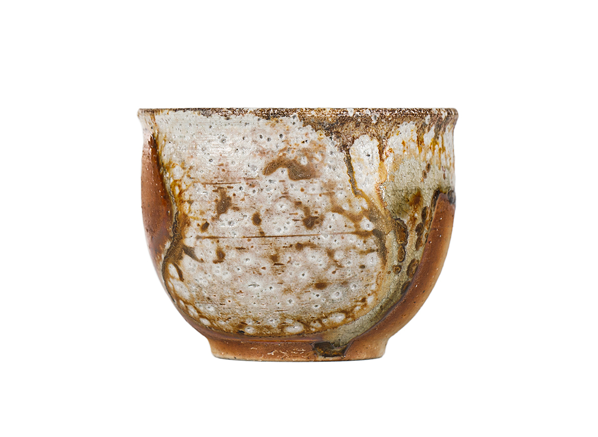 Пиала # 52131, дровяной обжиг, керамика Дэхуа, ручная работа, 80 мл.