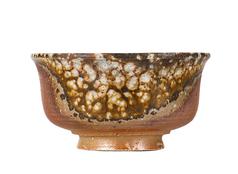 Пиала # 52133, дровяной обжиг, керамика Дэхуа, ручная работа, 85 мл.