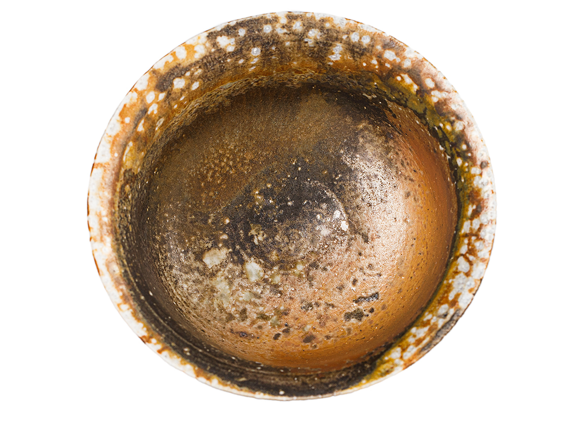 Пиала # 52134, дровяной обжиг, керамика Дэхуа, ручная работа, 65 мл.