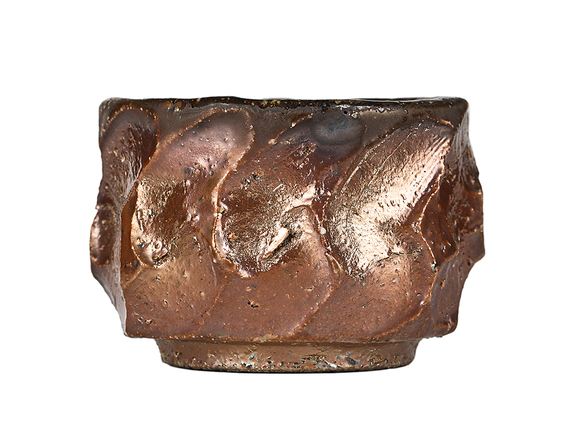 Пиала # 52138, дровяной обжиг, керамика Дэхуа, ручная работа, 80 мл.