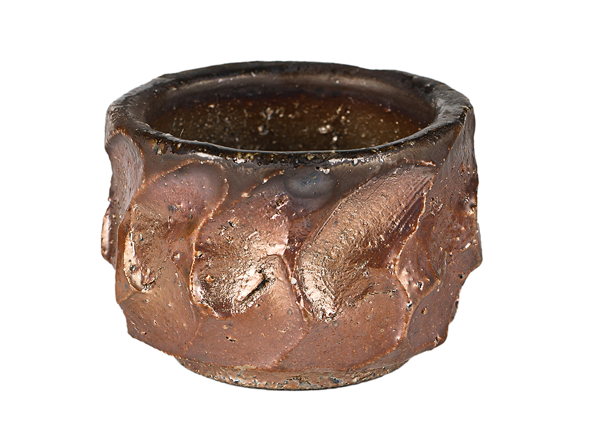 Пиала # 52138, дровяной обжиг, керамика Дэхуа, ручная работа, 80 мл.