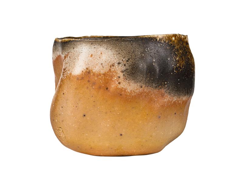 Пиала # 52139, дровяной обжиг, керамика Дэхуа, ручная работа, 85 мл.