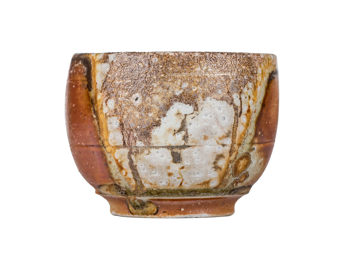 Пиала # 52141, дровяной обжиг, керамика Дэхуа, ручная работа, 85 мл.