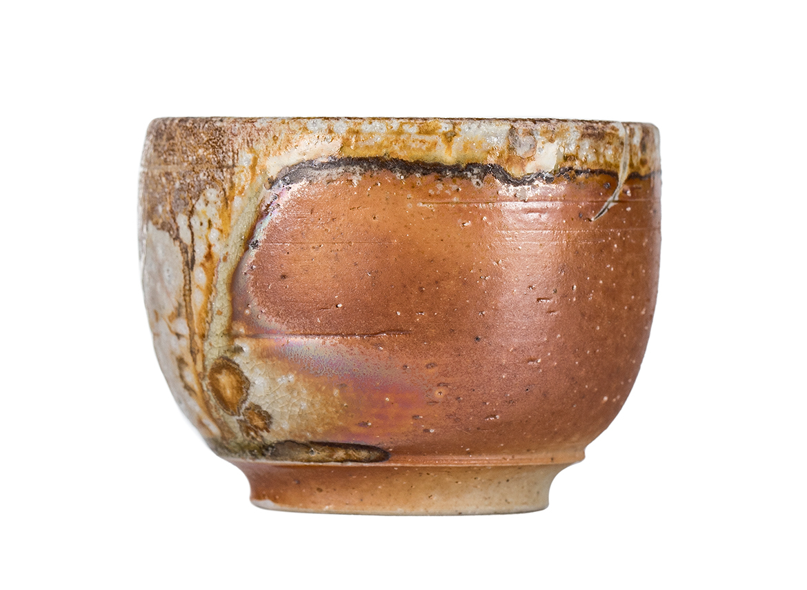 Пиала # 52141, дровяной обжиг, керамика Дэхуа, ручная работа, 85 мл.