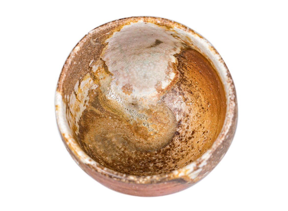 Пиала # 52141, дровяной обжиг, керамика Дэхуа, ручная работа, 85 мл.