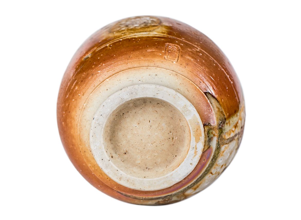 Пиала # 52141, дровяной обжиг, керамика Дэхуа, ручная работа, 85 мл.