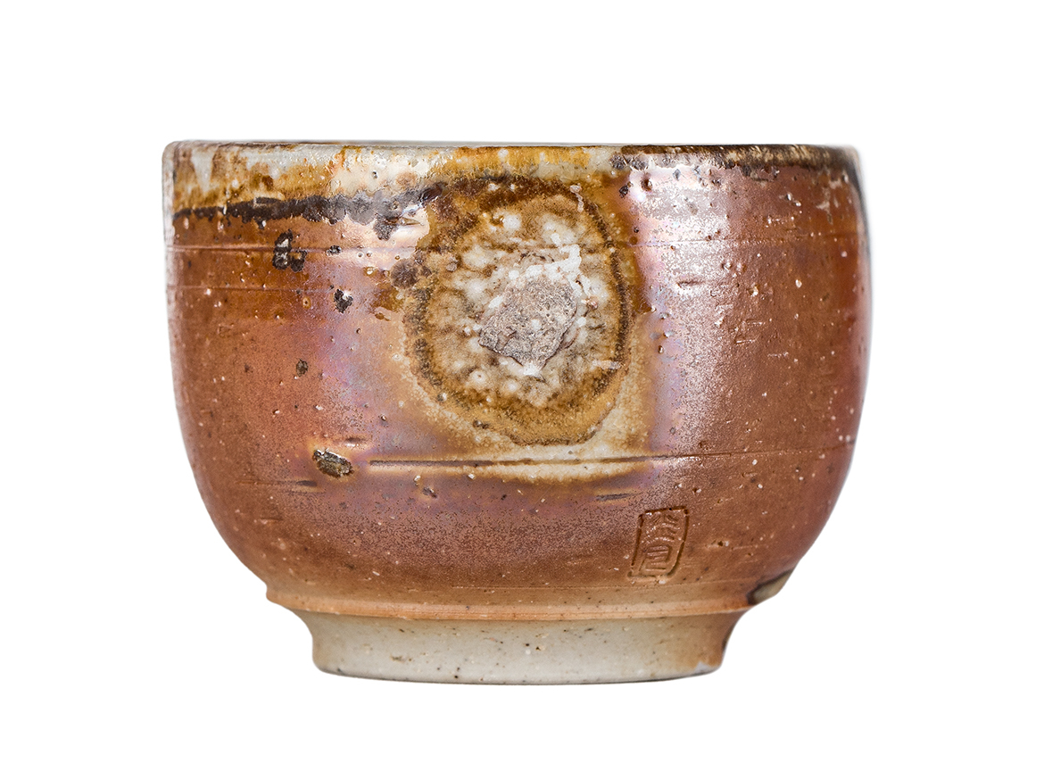 Пиала # 52141, дровяной обжиг, керамика Дэхуа, ручная работа, 85 мл.