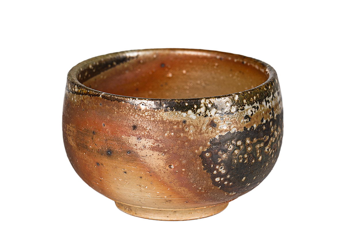 Пиала # 52142, дровяной обжиг, керамика Дэхуа, ручная работа, 100 мл.