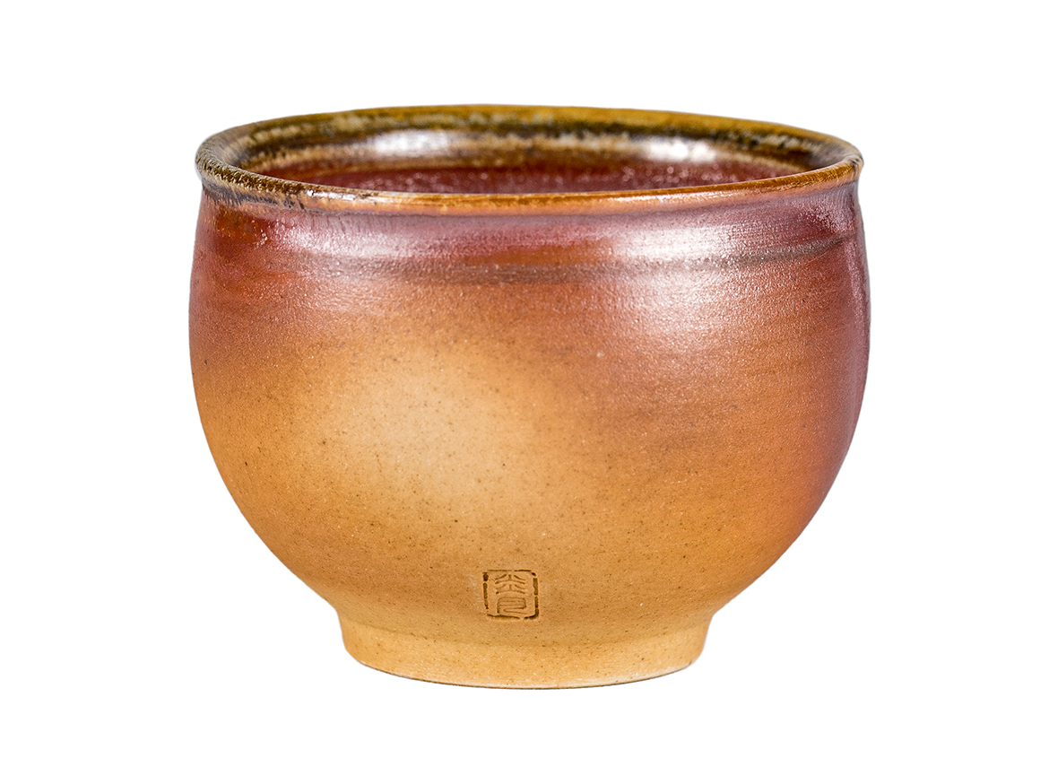 Пиала # 52143, дровяной обжиг, керамика Дэхуа, ручная работа, 80 мл.
