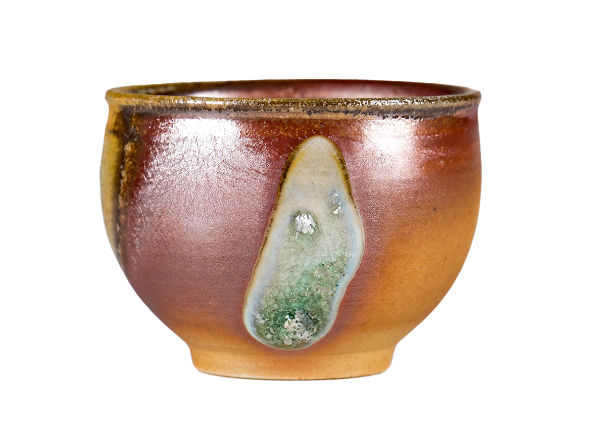 Пиала # 52143, дровяной обжиг, керамика Дэхуа, ручная работа, 80 мл.