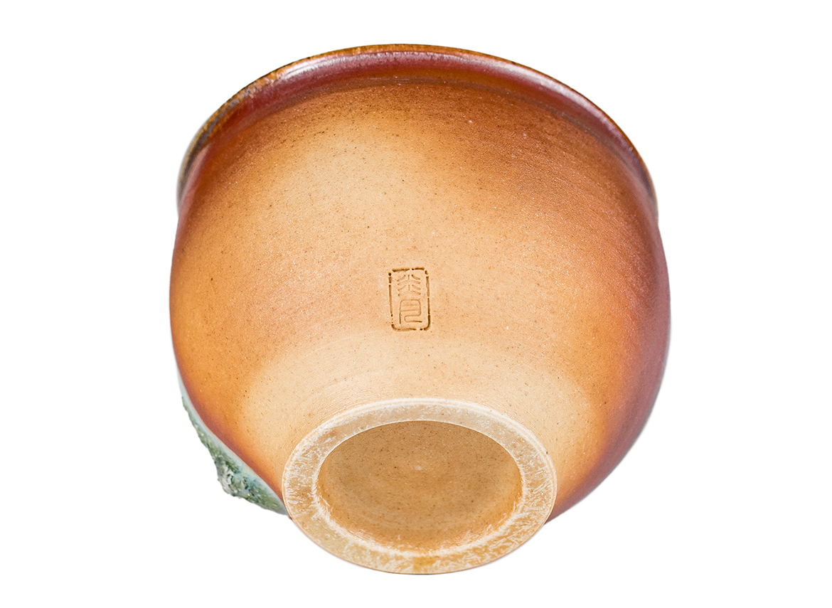 Пиала # 52143, дровяной обжиг, керамика Дэхуа, ручная работа, 80 мл.