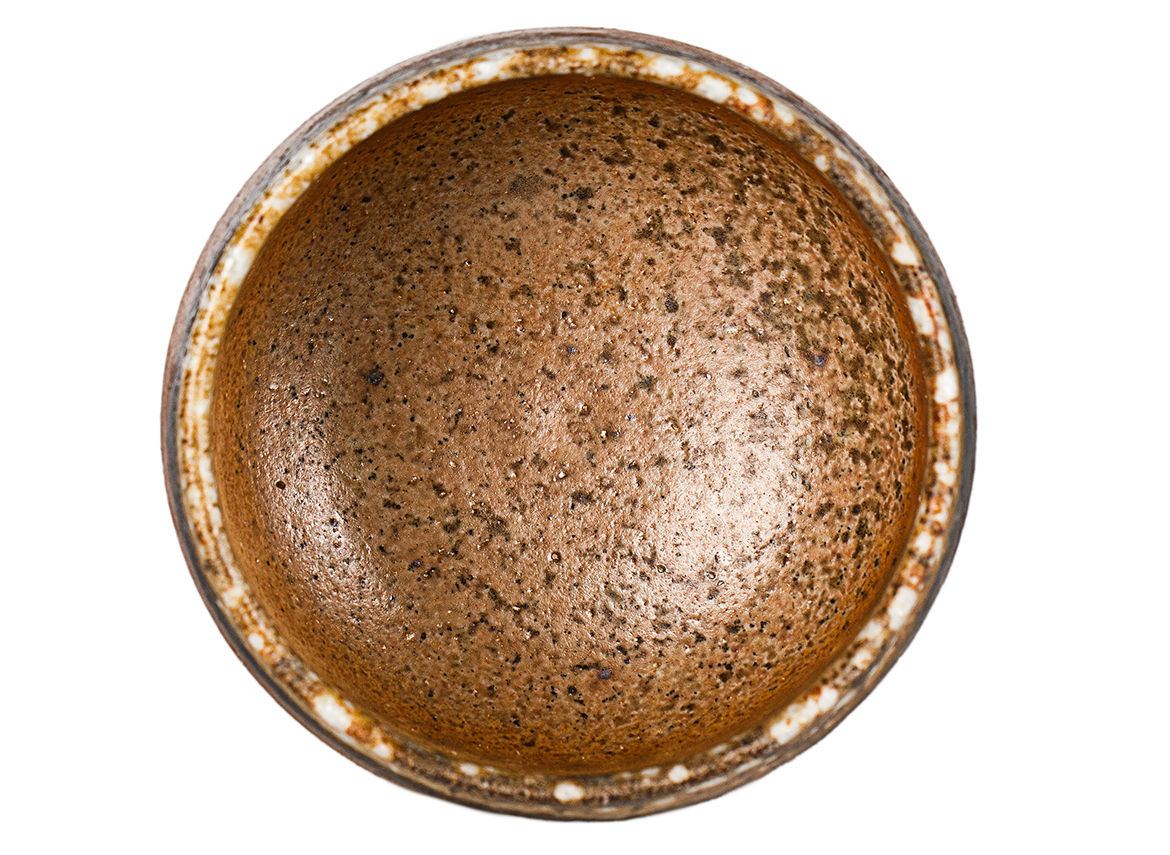 Пиала # 52144, дровяной обжиг, керамика Дэхуа, ручная работа, 75 мл.