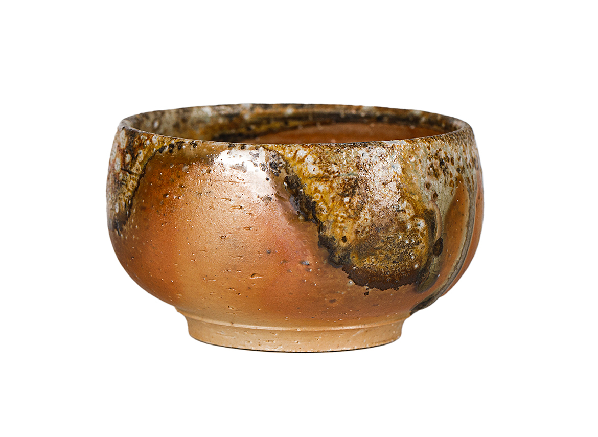 Пиала # 52145, дровяной обжиг, керамика Дэхуа, ручная работа, 85 мл.