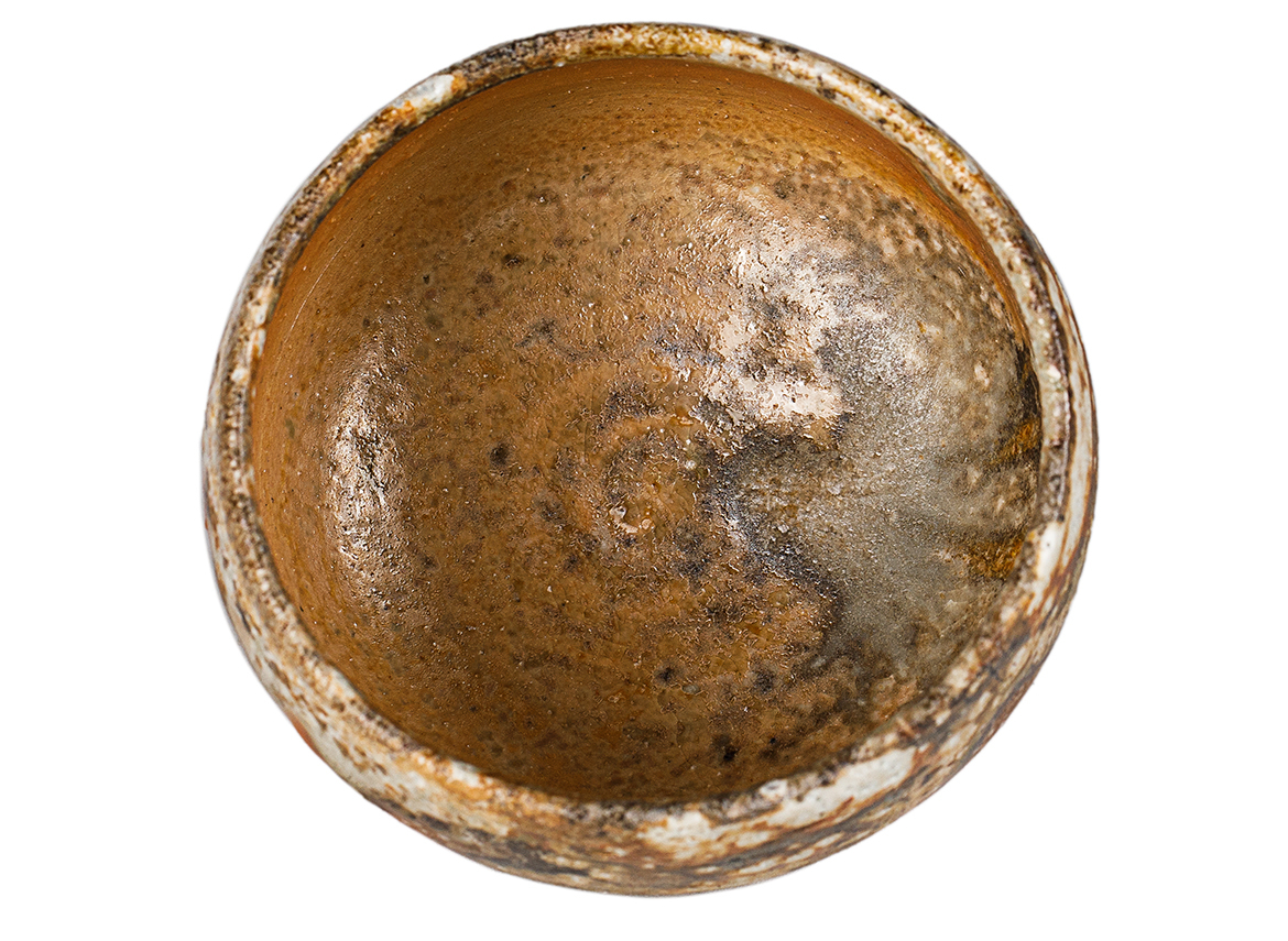 Пиала # 52145, дровяной обжиг, керамика Дэхуа, ручная работа, 85 мл.