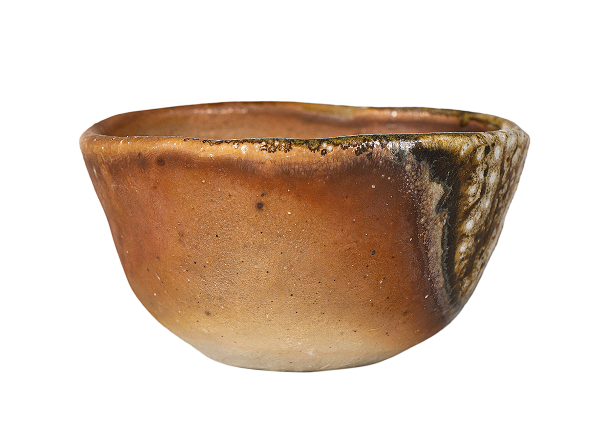 Пиала # 52147, дровяной обжиг, керамика Дэхуа, ручная работа, 70 мл.