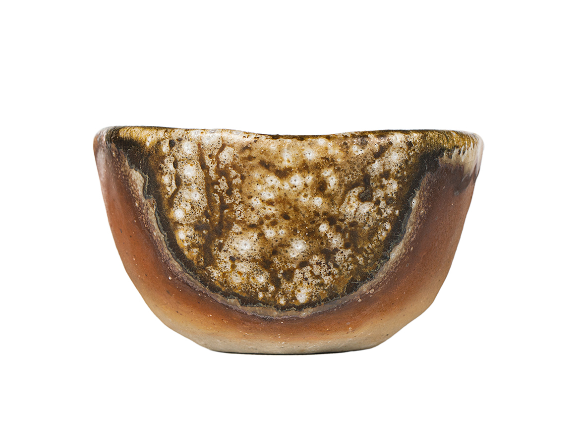 Пиала # 52147, дровяной обжиг, керамика Дэхуа, ручная работа, 70 мл.