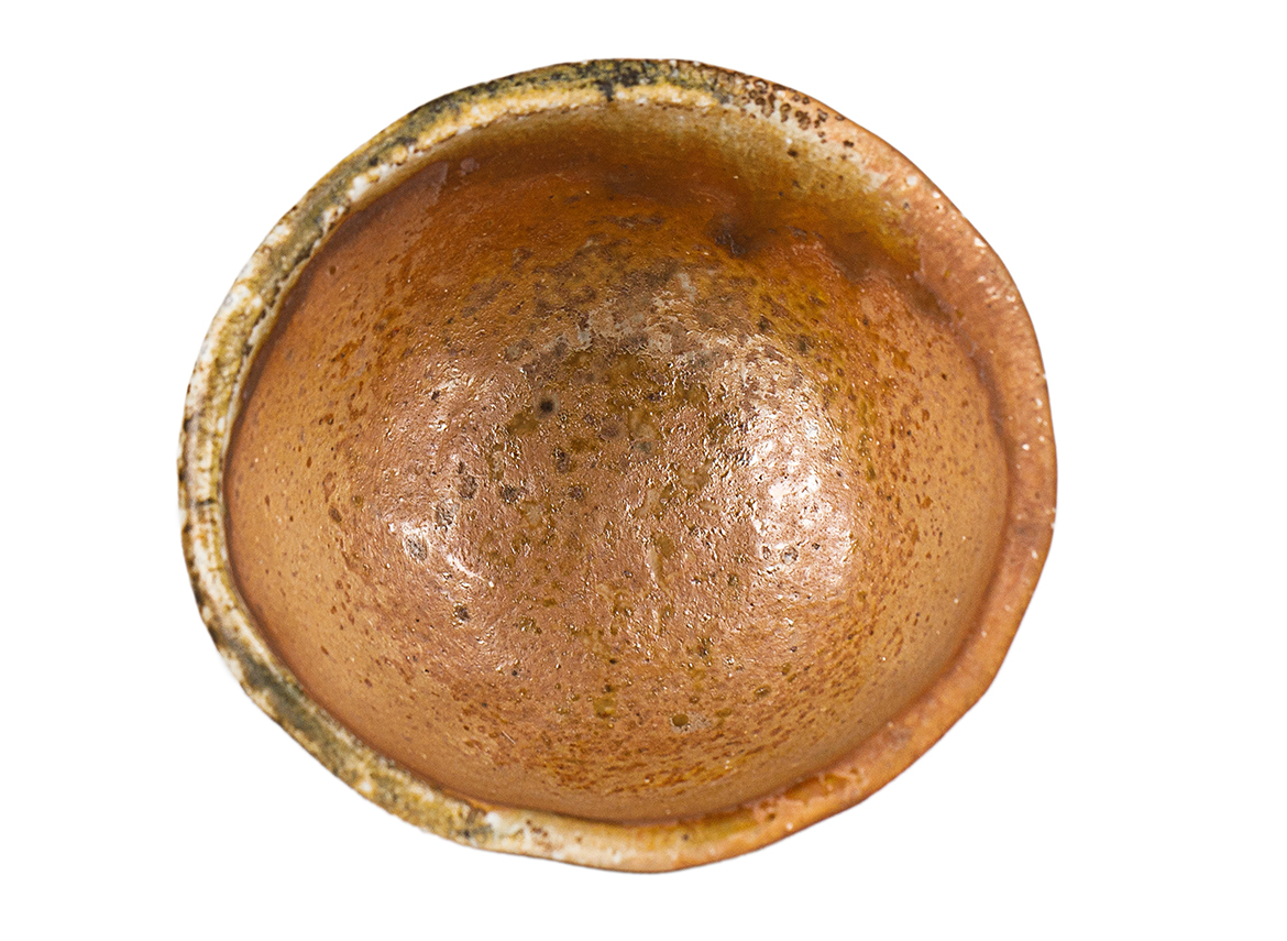 Пиала # 52147, дровяной обжиг, керамика Дэхуа, ручная работа, 70 мл.