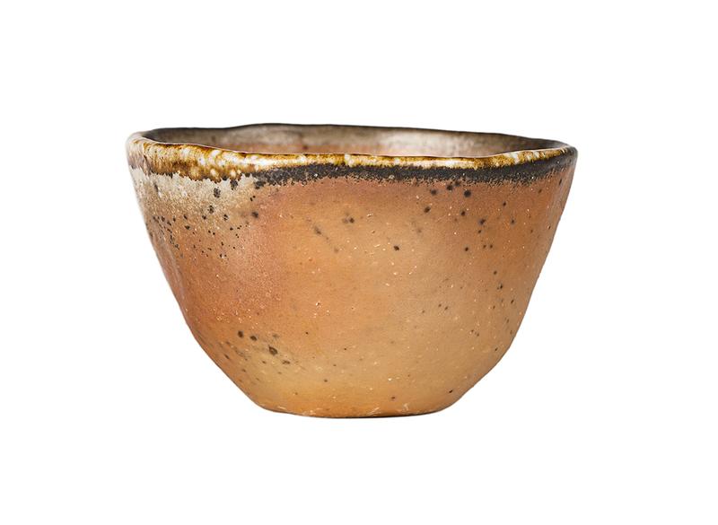 Пиала # 52148, дровяной обжиг, керамика Дэхуа, ручная работа, 50 мл.